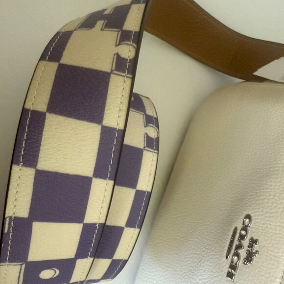Coach Teri Shoulder Bag With Checkerboard Print CR103 - Picture 7 of 9